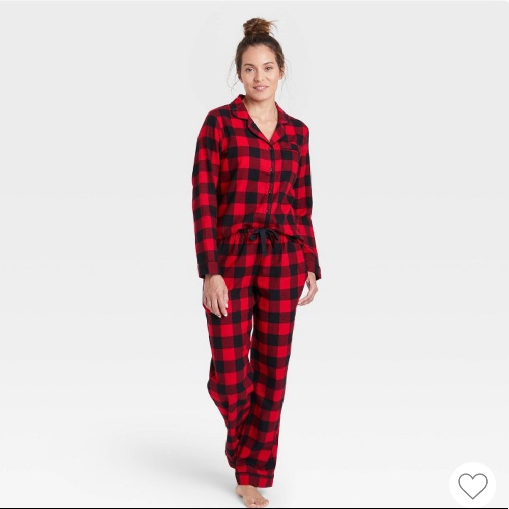 Cozy plaid flannel Pajama set (S)